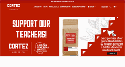 Desktop Screenshot of cortezcoffee.com